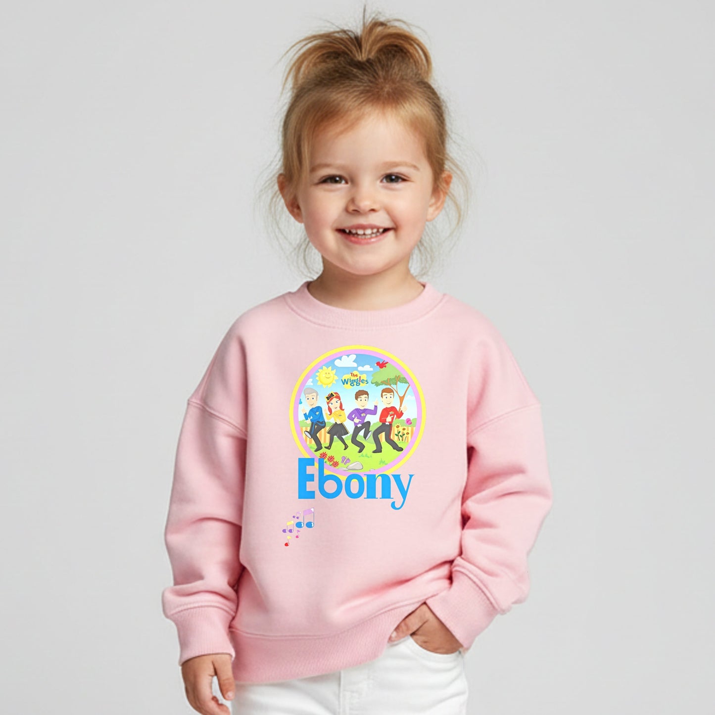 Personalised Wiggles Sweatshirt Jumper with custom name for everyday wear