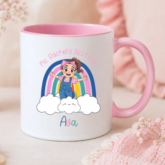 Personalised Ms Rachel Mug for Girls – Custom Enamel & Ceramic Cup AishaBaileyDesigns