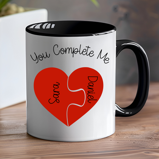 Valentine's Day Mug | Heart Puzzle Mug Gift for Him or Her