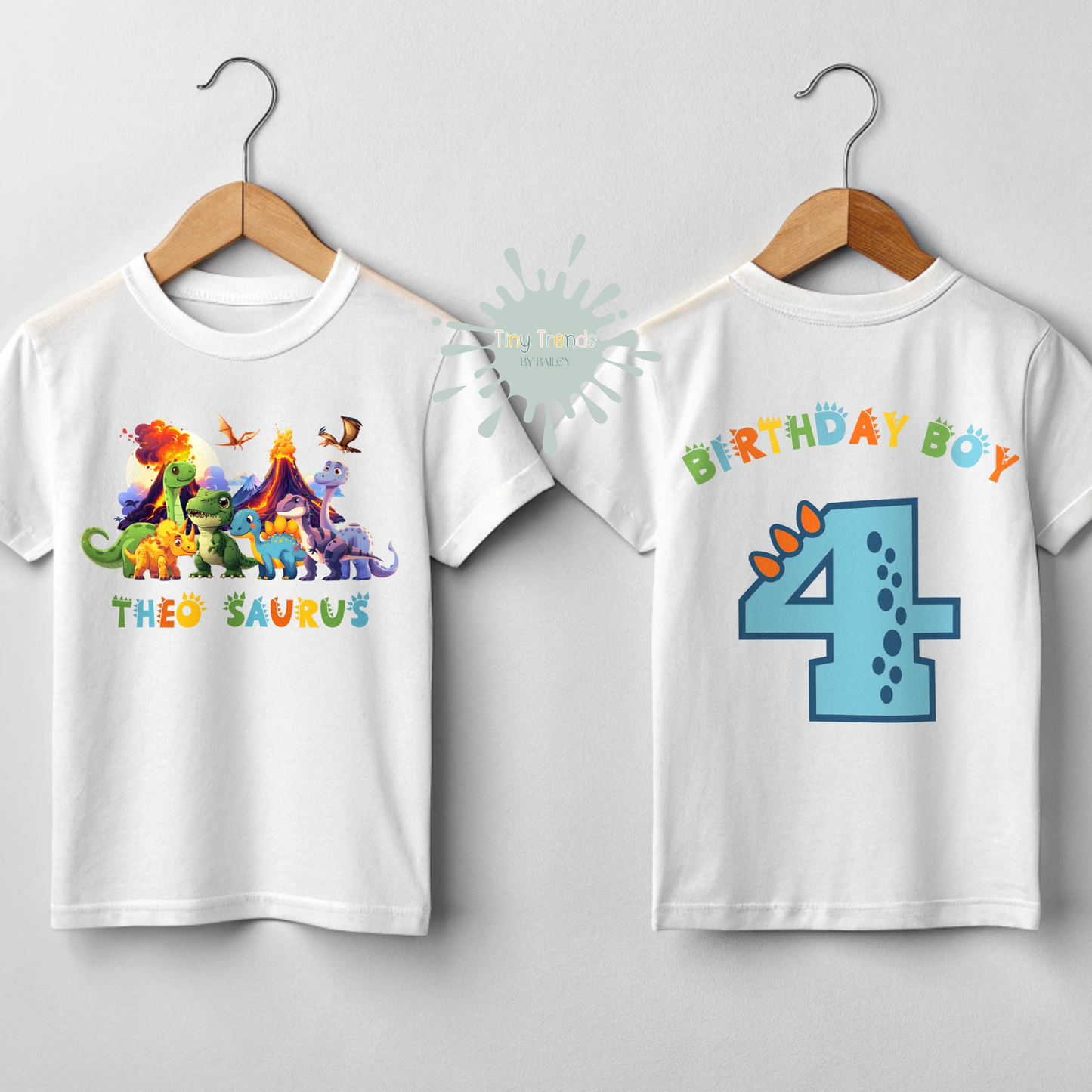 Dinosaur birthday t-shirt, boys personalised dinosaur, birthday dinosaur, dinosaur birthday shirt, dino birthday name age