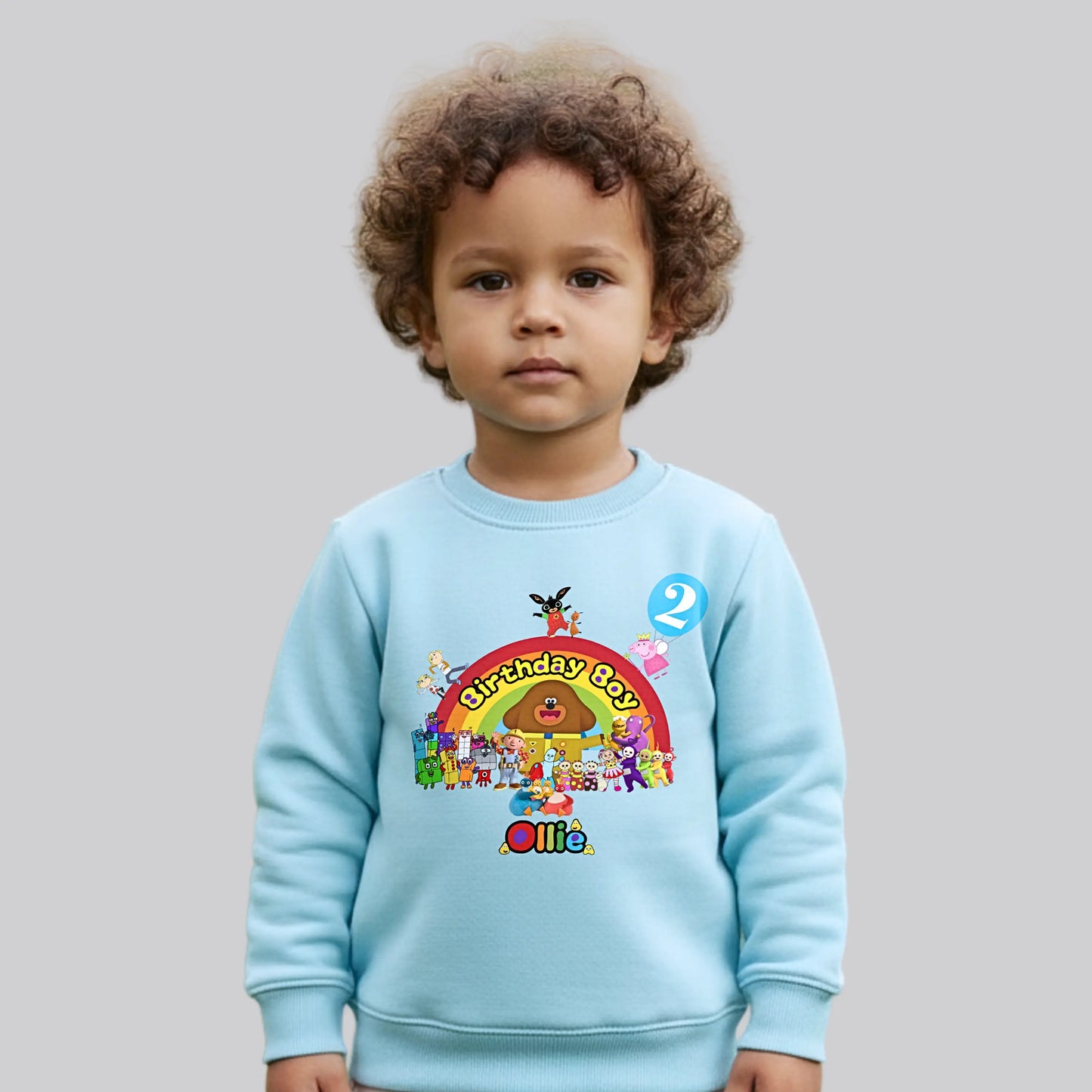 Personalised CBeebies Birthday Sweatshirt for Boys – Custom Character Jumper