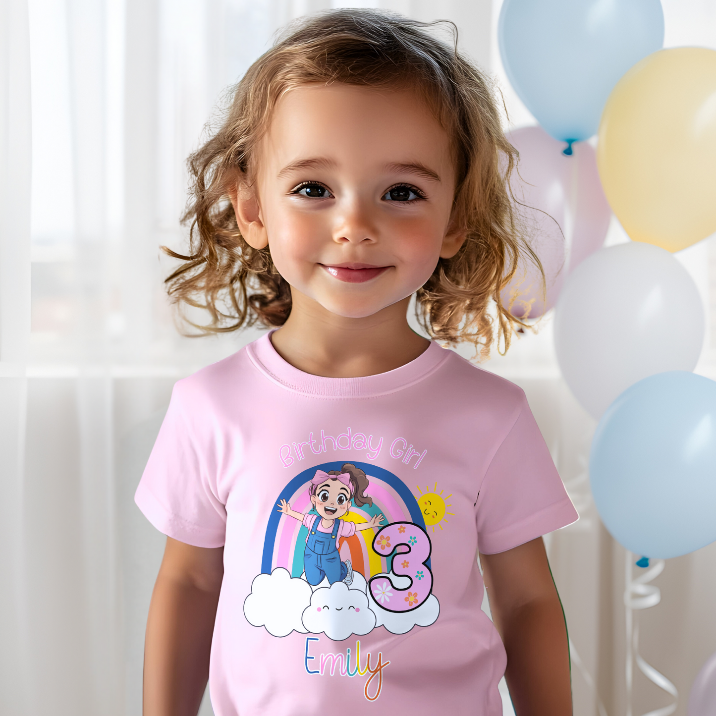 Ms Rachel Birthday T-shirt - Girls' Personalised Ms Rachel Birthday Top, Personalised ms rachel, Custom Ms Rachel top, birthday ms Rachel