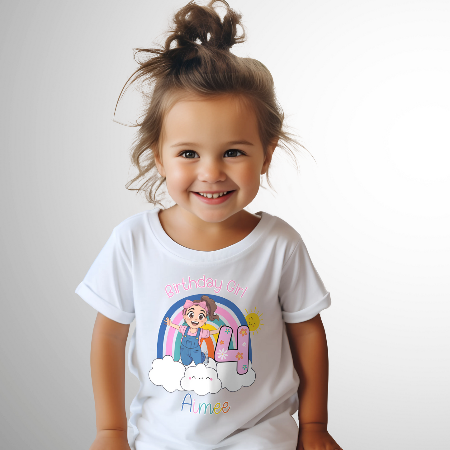 Ms Rachel Birthday T-shirt - Girls' Personalised Ms Rachel Birthday Top, Personalised ms rachel, Custom Ms Rachel top, birthday ms Rachel