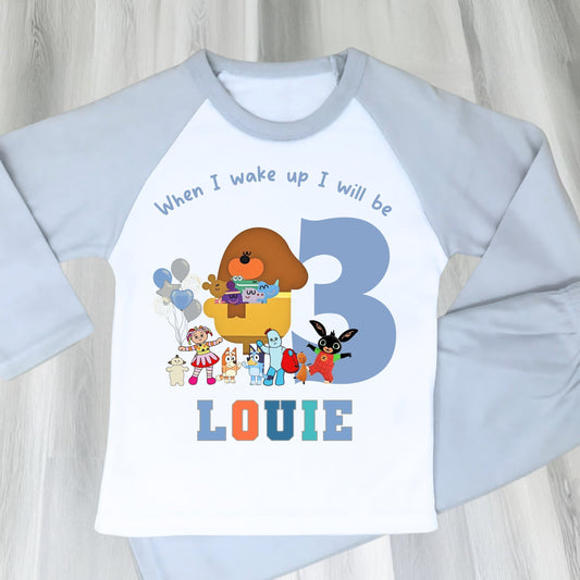 Cbeebies birthday pyjamas, Cbeebies pjs with name, When I wake up Cbeebies,
