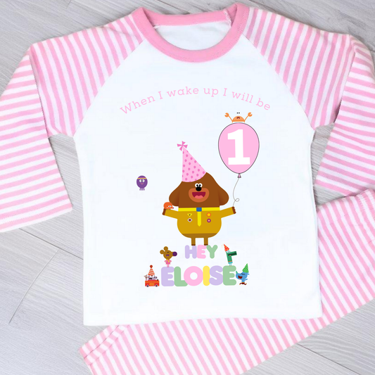 Hey duggee birthday pyjamas, when i wake up hey duggee, hey duggee name age, hey duggee birthday gift, toddler birthday pajamas. when i wake up hey duggee
