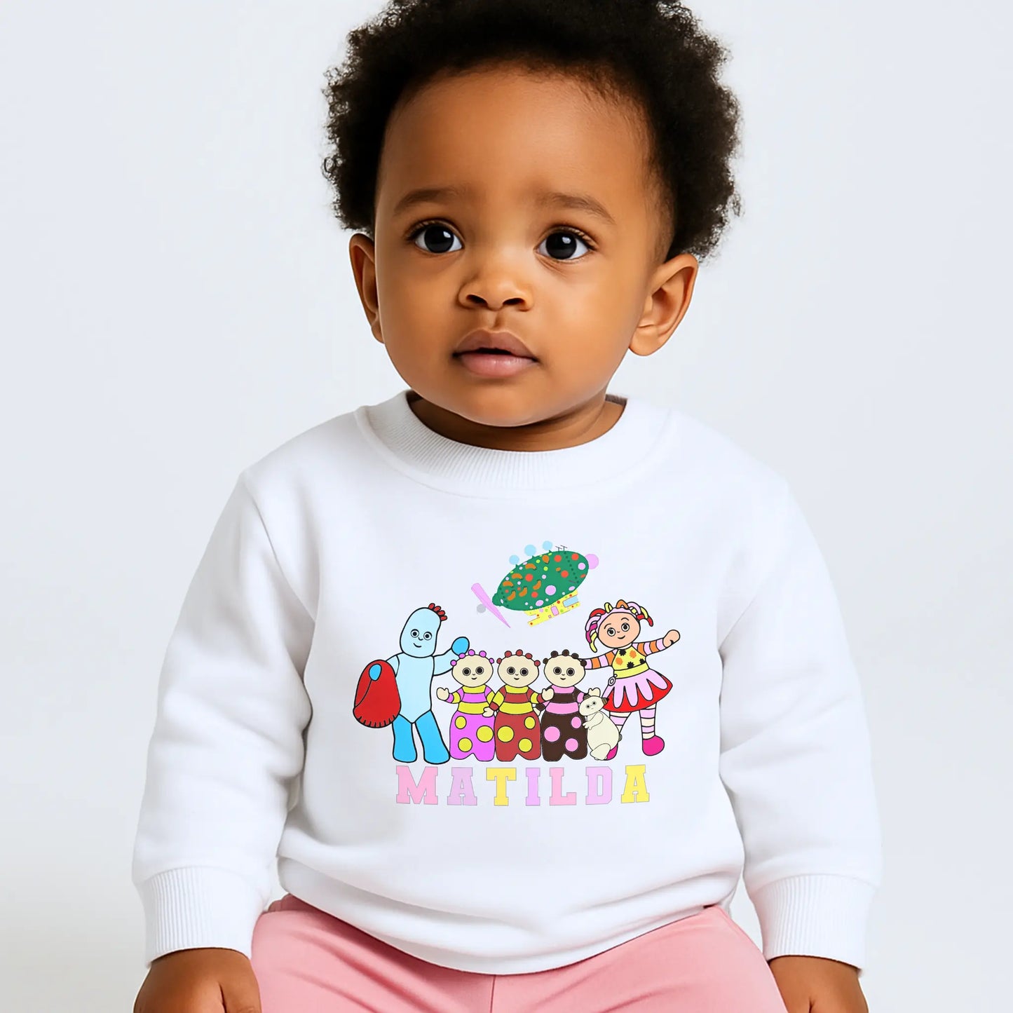 Personalised In the night garden sweatshirt, In the night garden personalised sweatshirt, custom name sweatshirt, custom jumper for girls