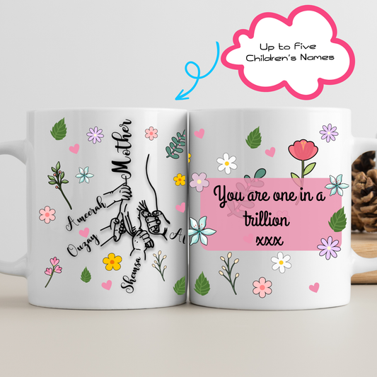 Custom Mug - Little Hands Big Hearts for Mum or Grandma Gift