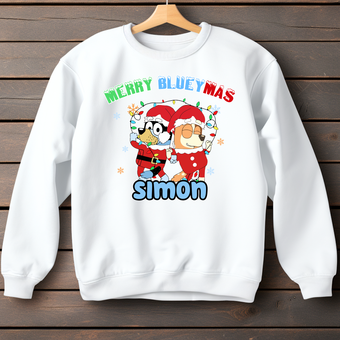 Bluey and Bingo Christmas Jumper