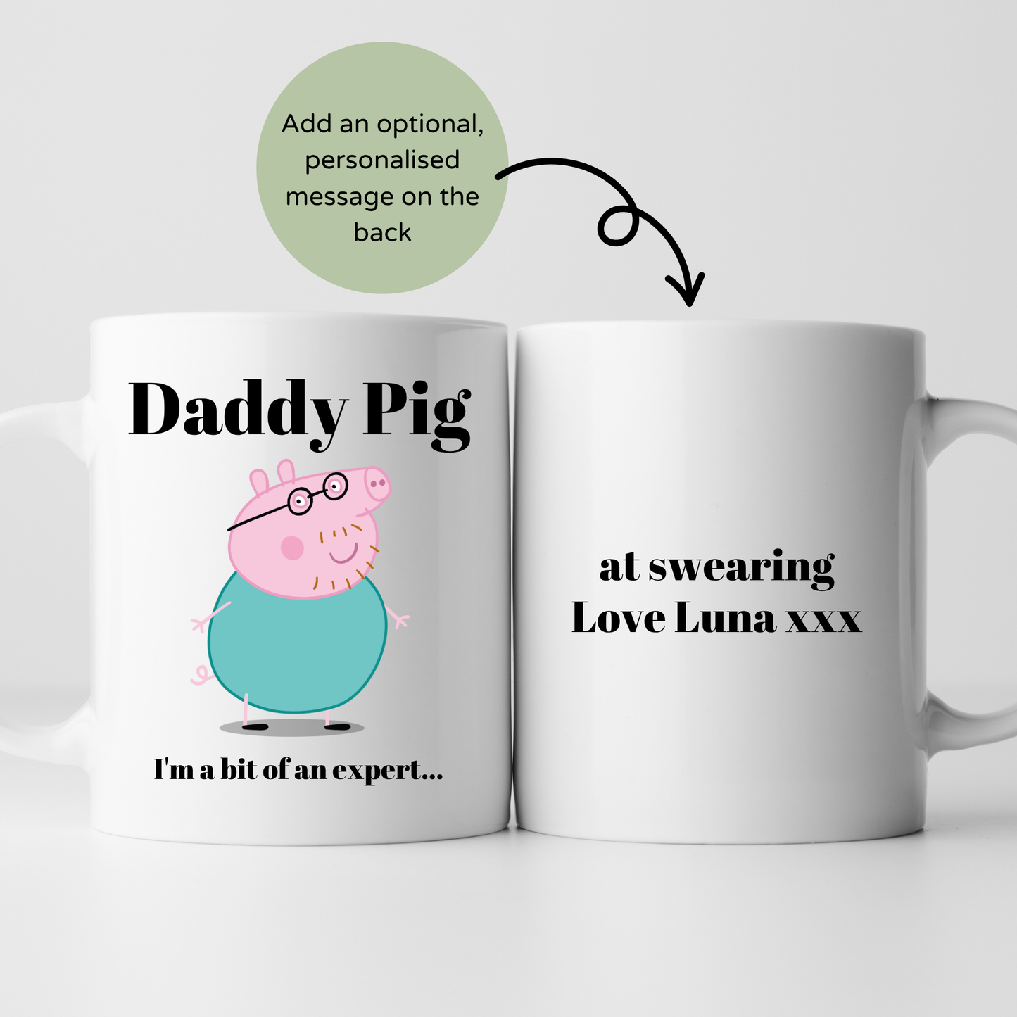 daddy pig mug, Custom Peppa Pig Mug, funny daddy mug, i'm an expert mug, Gramps gift mug, Funny daddy Gifts, Dad's Christmas Mug, funny daddy mug