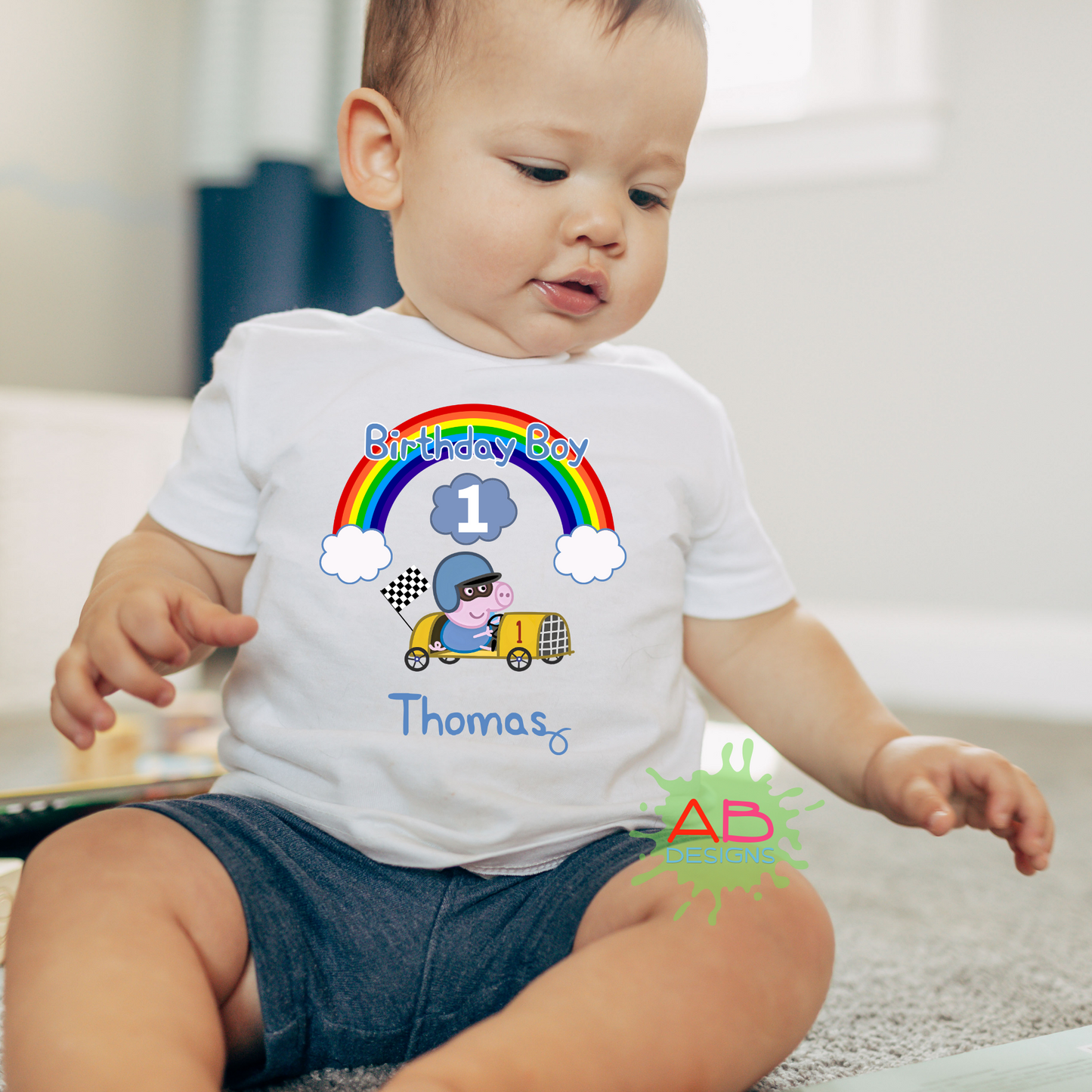 personalised George Pig for boys, personalised george pig birthday tshirt, Personalised Boys george pig birthday shirt, Boys Peppa Pig birthday tshirt, Boys peppa pig birthday gift, custom pepper birthday shirt