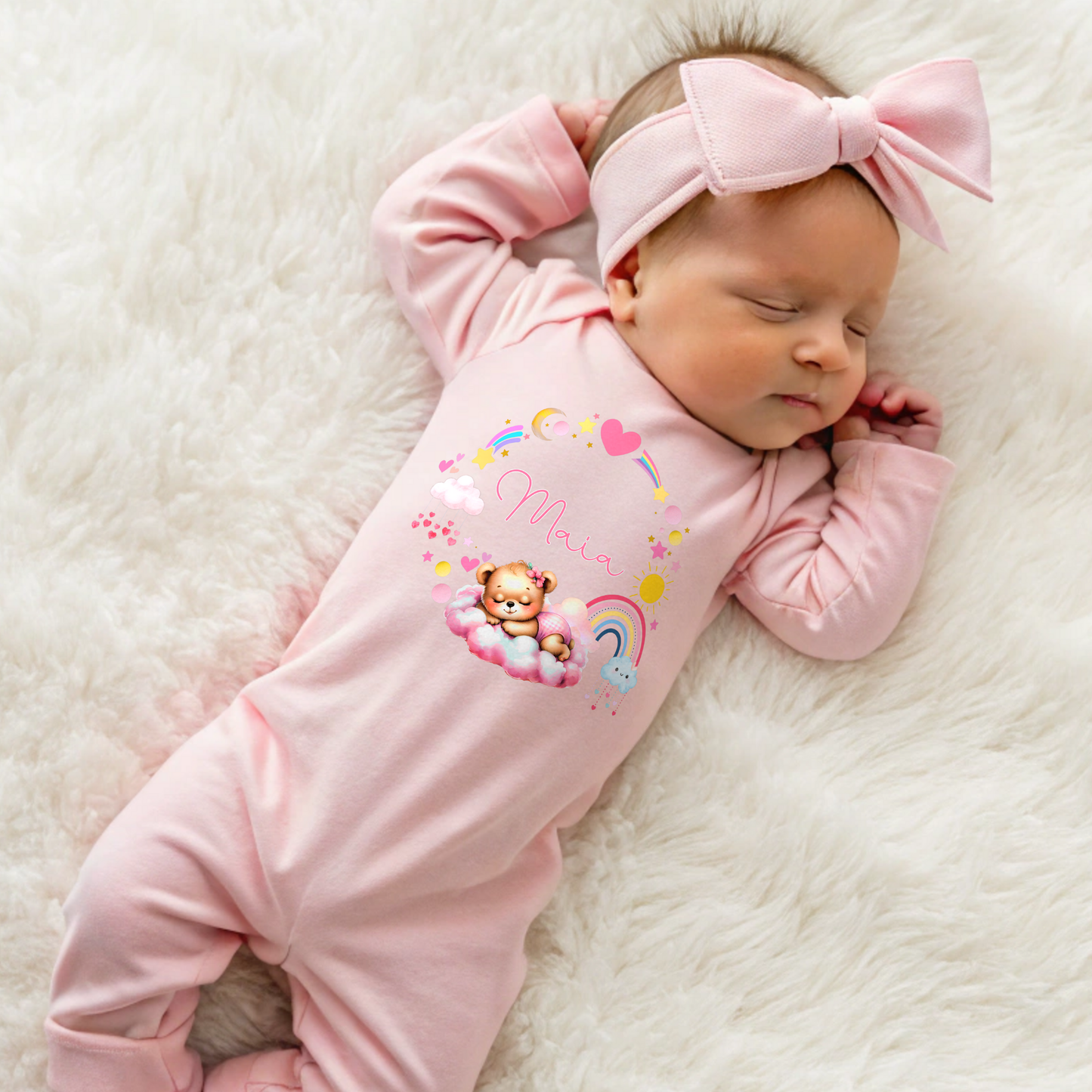 personalised baby outfit, new arrival gift, new baby girl, personalised baby girl, coming home outfit