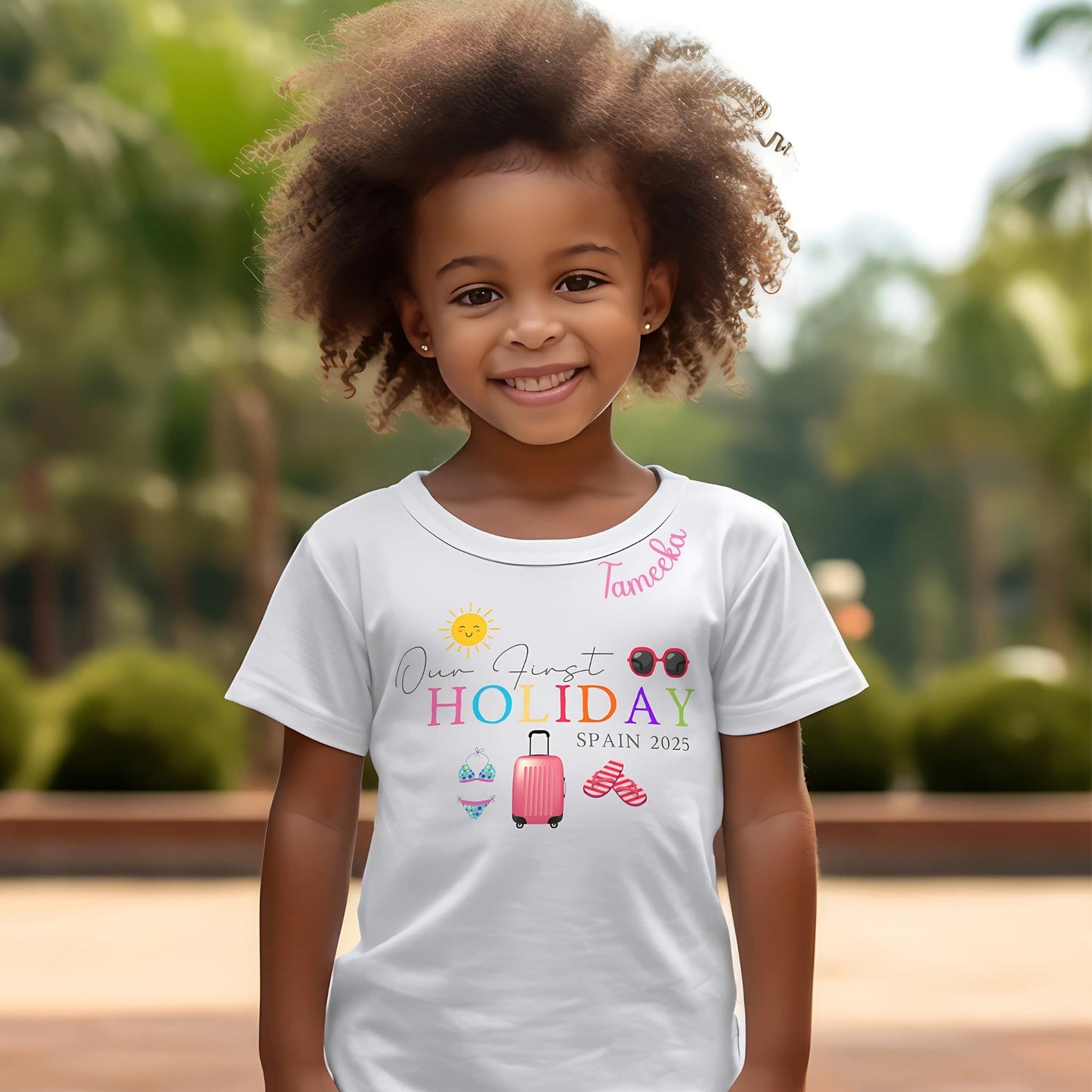 Family Vacation Shirt - Personalised Our First Holiday T-Shirt, my first holiday t-shirt, Personalised first holiday outfit