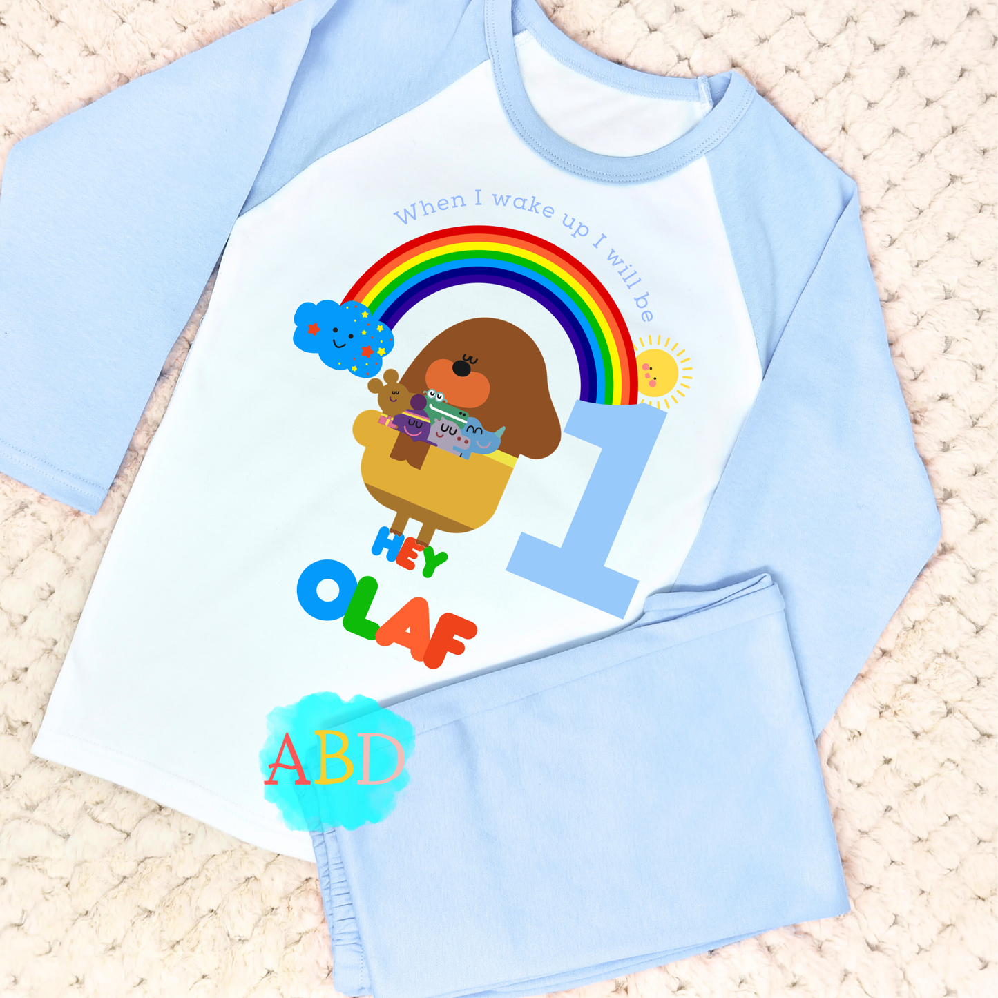 Hey duggee birthday pyjamas, when I wake up hey duggee, hey duggee name number, hey duggee birthday gift