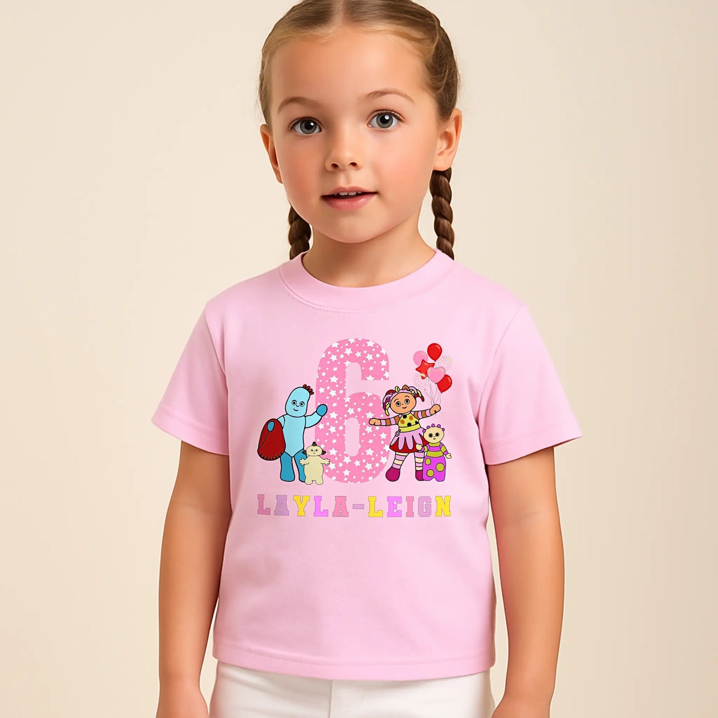 In the night garden birthday t-shirt, custom name shirt, toddler birthday tee