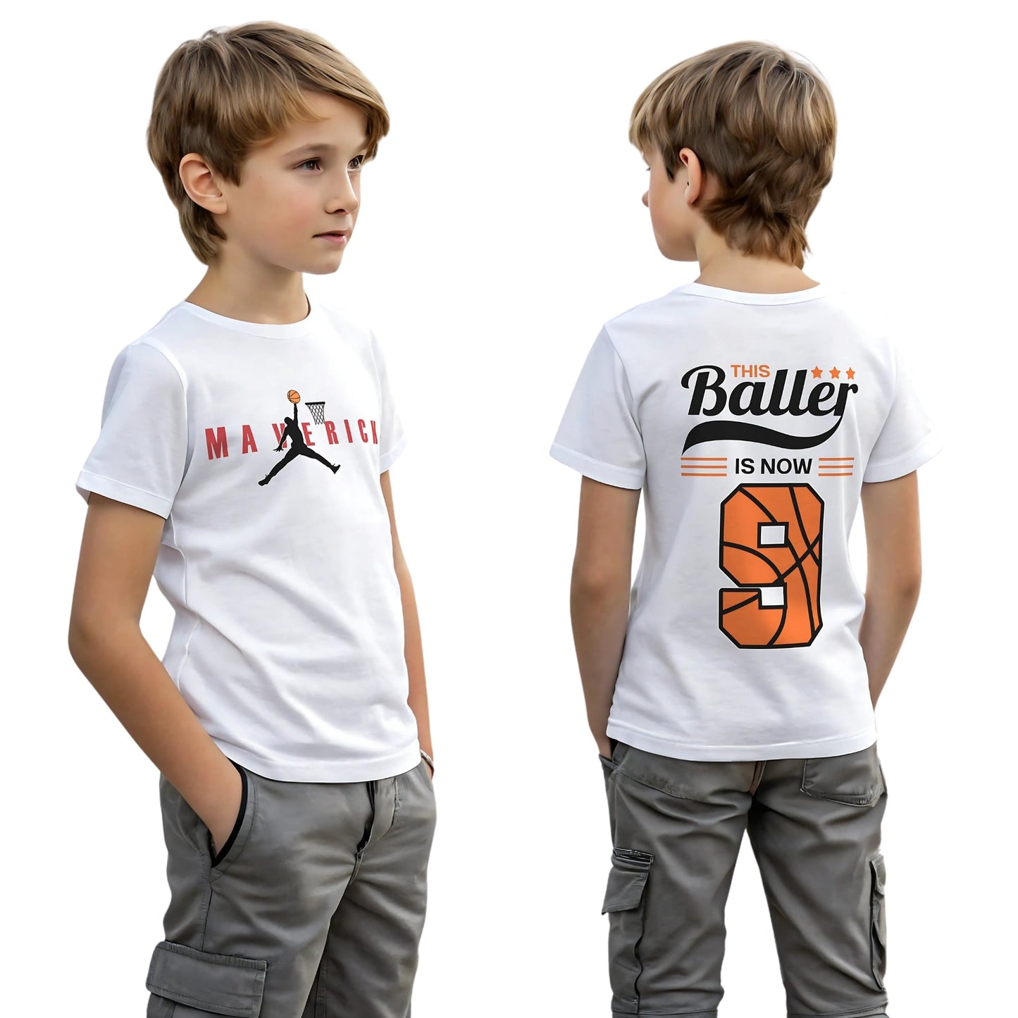Basketball Birthday T-shirt for Boys' Personalised Basketball Birthday Tee, boys basketball top, boys basketball birthday, custom basketball tee, basketball birthday tshirt