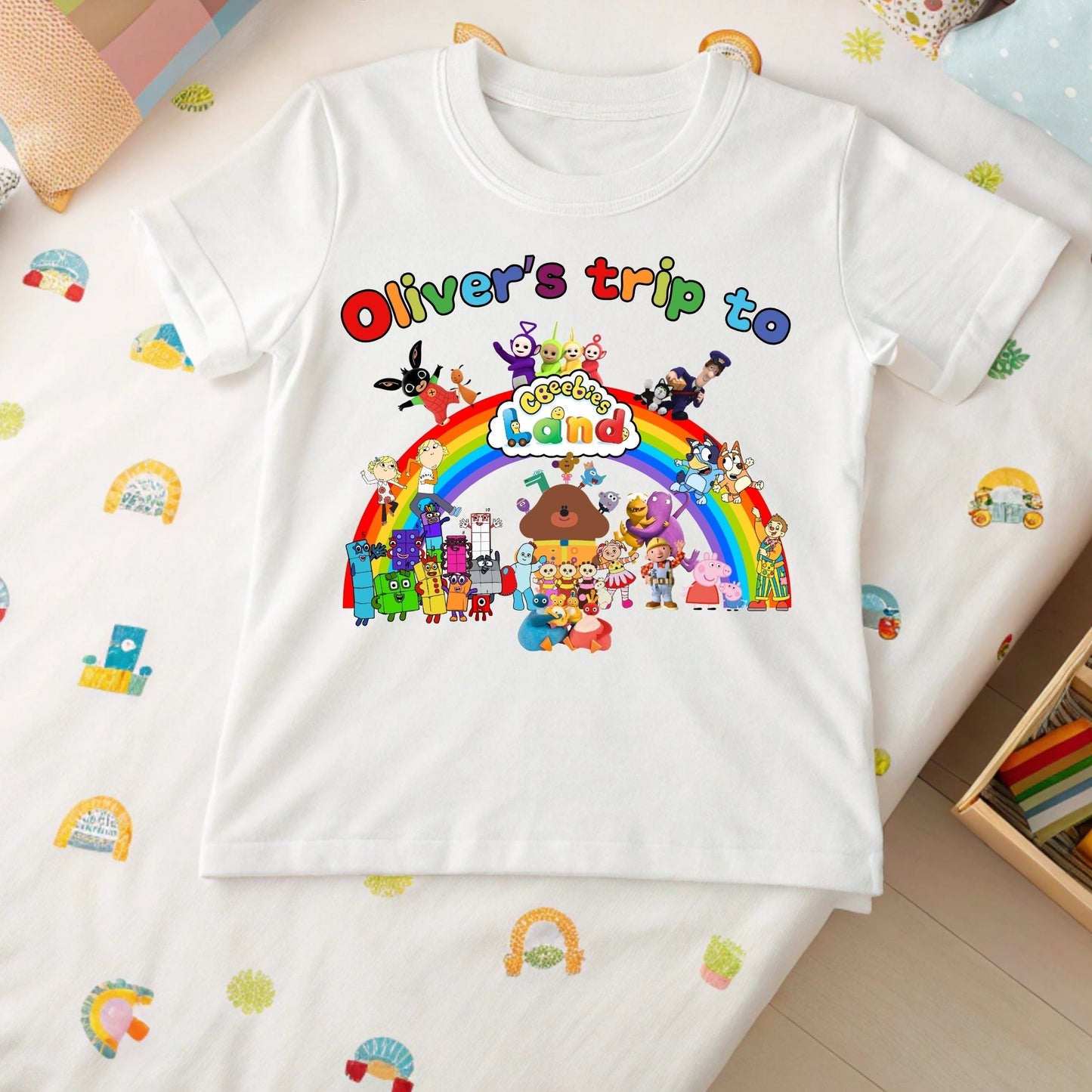 Family Vacation Shirt: Personalised Trip to Cbeebies Land T-shirt, Personalised Cbeebies Land T-shirt, Trip to cbeebies land custom top