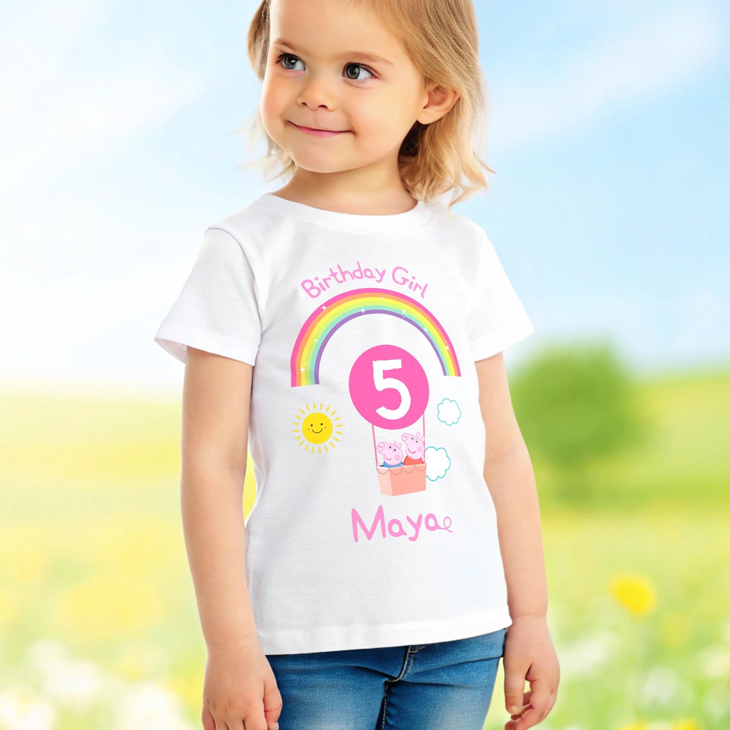 Peppa Pig Birthday t-shirt, Peppa and George Pig tee, Personalised Peppa birthday, Peppa Pig top custom, Peppa Pig birthday gift