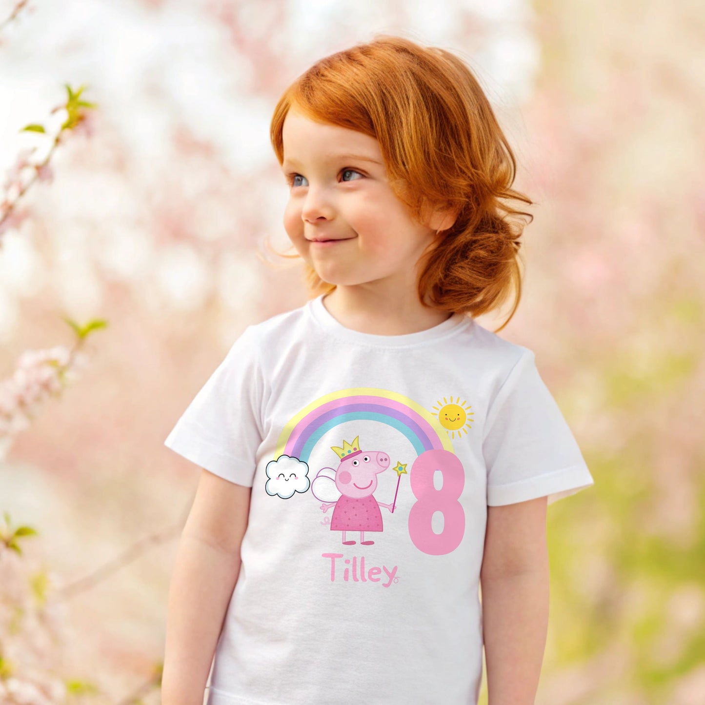 peppa Pig birthday t-shirt, peppa pig birthday, peppa birthday tee with name, custom peppa tshirt