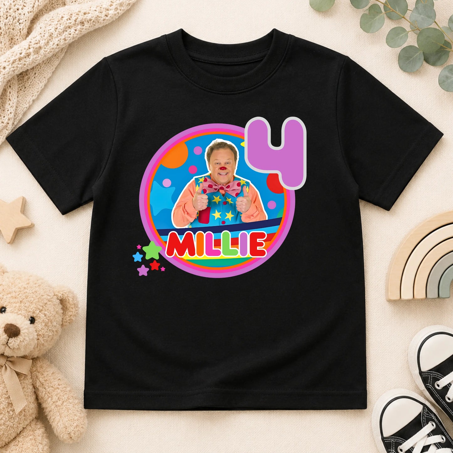 Mr Tumble Birthday T-Shirt for Girls – Personalised with any Name & Age AishaBaileyDesigns