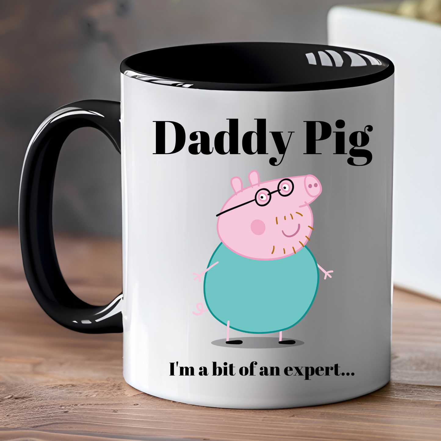 daddy pig mug, Custom Peppa Pig Mug, funny daddy mug, i'm an expert mug, Gramps gift mug, Funny daddy Gifts, Dad's Christmas Mug, funny daddy mug