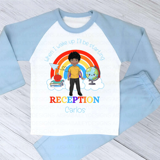 Personalised Starting School Pyjamas | Boys School Uniform Boy PJs AishaBaileyDesignsBoy PJs AishaBaileyDesigns