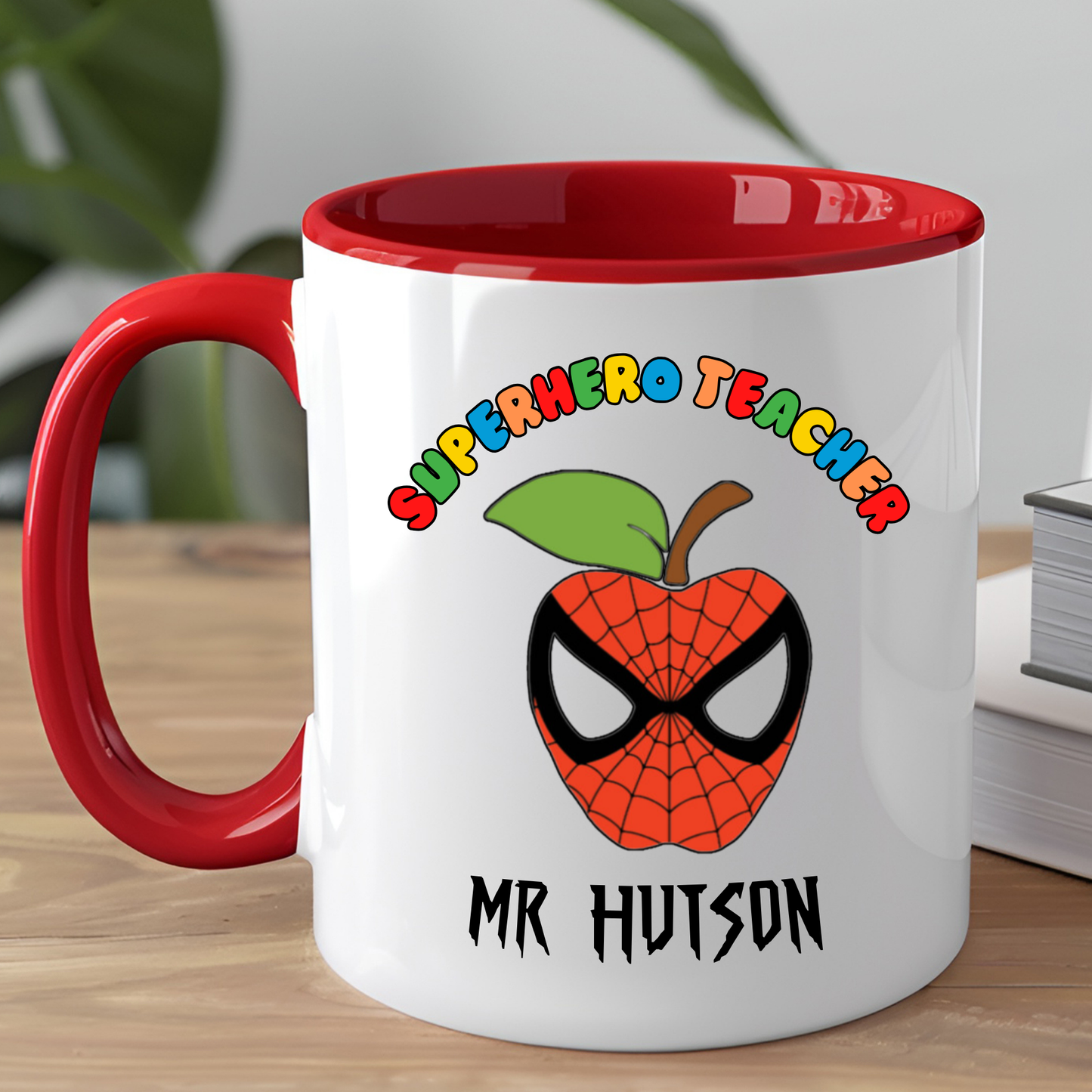 teacher mug, personalised teacher gift, Teacher Appreciation Day, unique gifts for teachers, teacher thank you mug, Superhero teacher mug