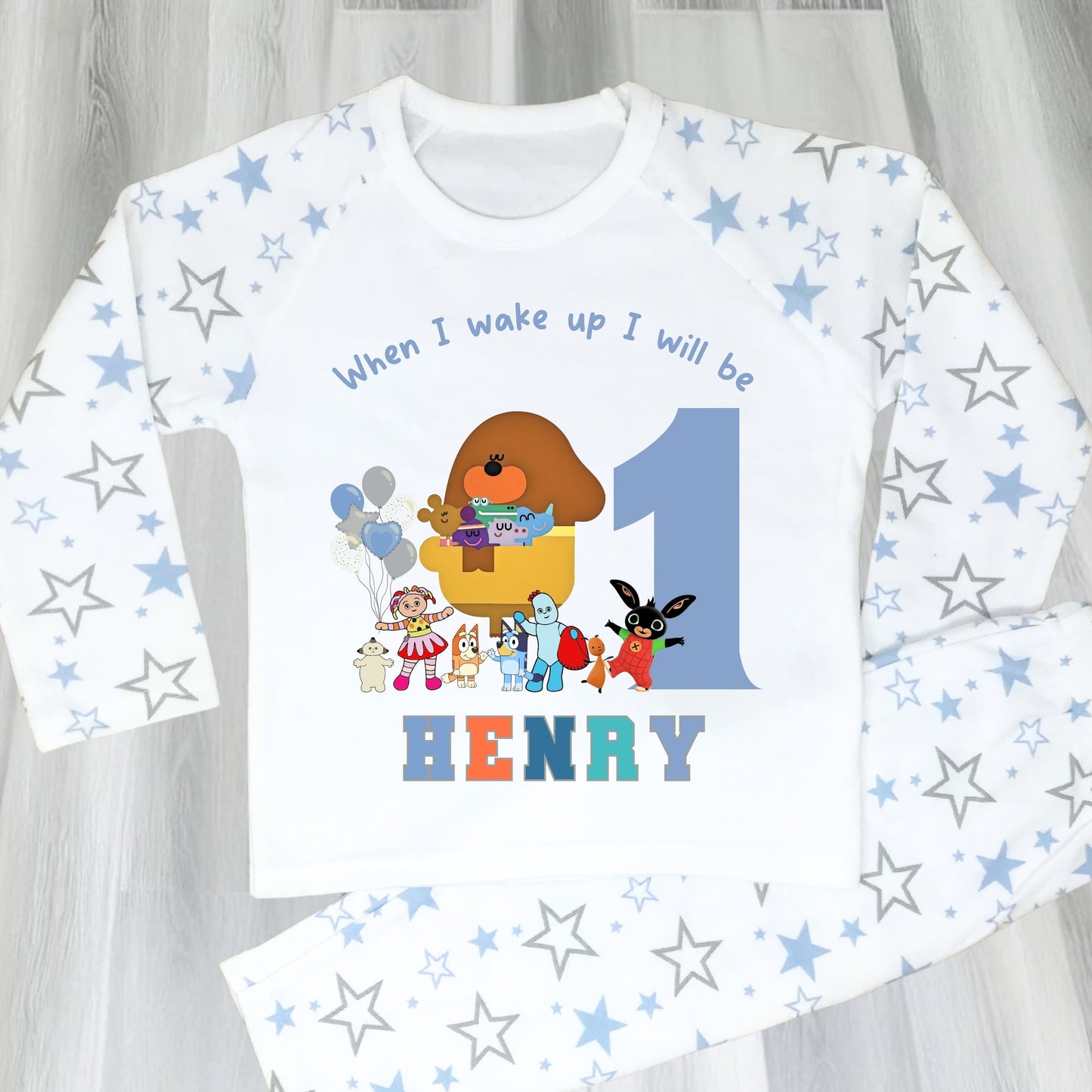 Cbeebies birthday pyjamas, Cbeebies pjs with name, When I wake up Cbeebies,