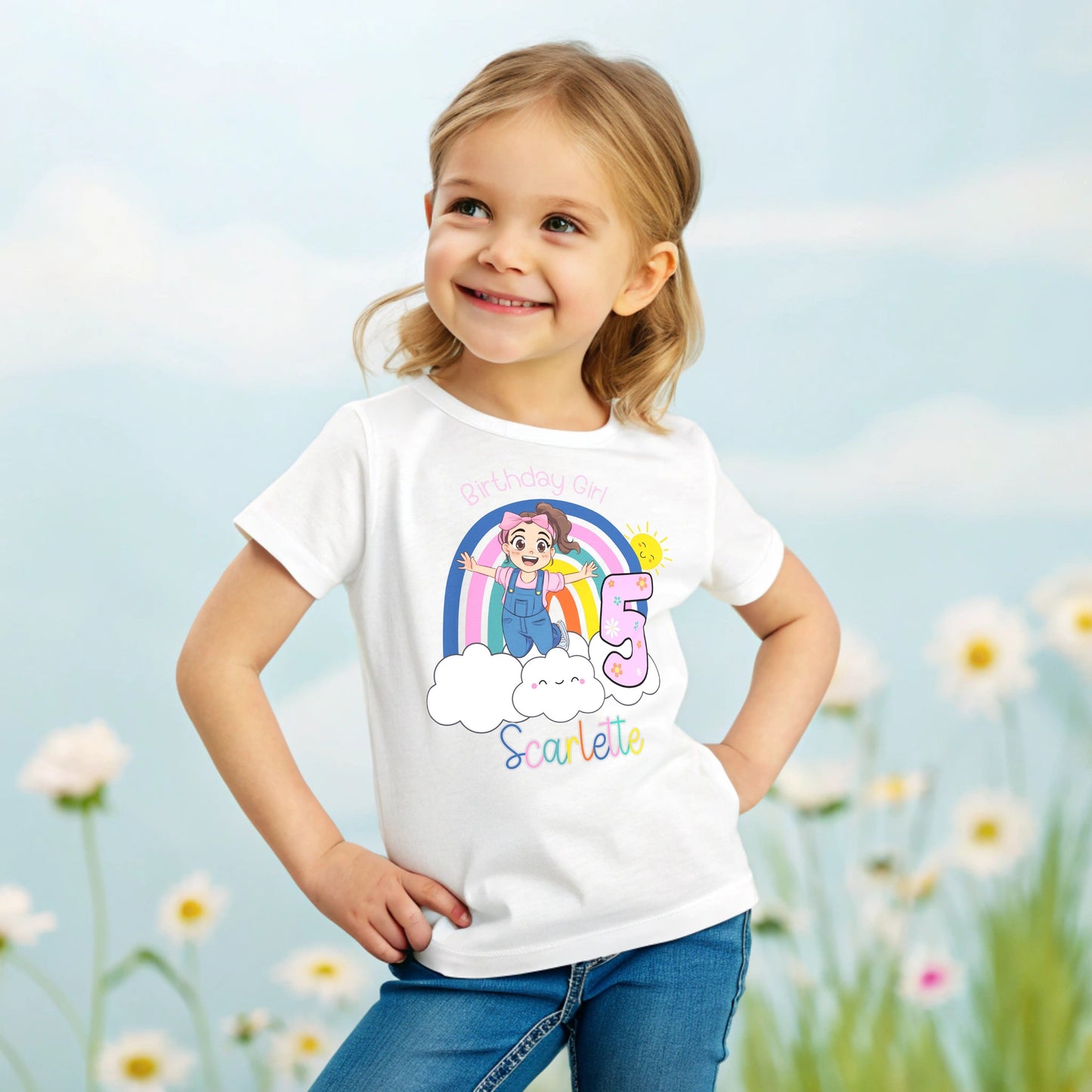 Ms Rachel Birthday T-shirt - Girls' Personalised Ms Rachel Birthday Top, Personalised ms rachel, Custom Ms Rachel top, birthday ms Rachel