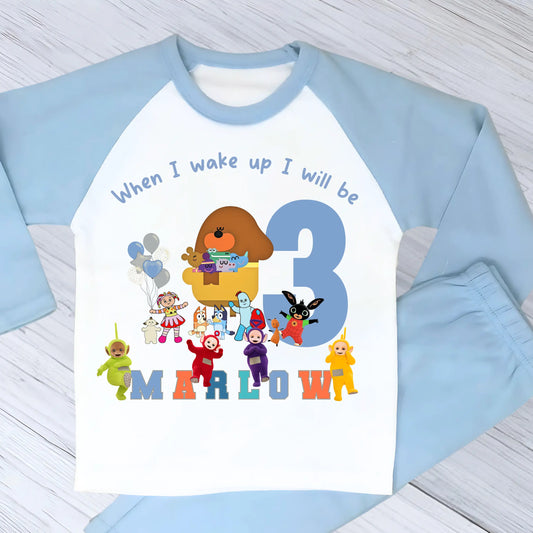 Personalised CBeebies Birthday Pyjamas for Boys – CBeebies Character PJs with Any Name and Age AishaBaileyDesigns