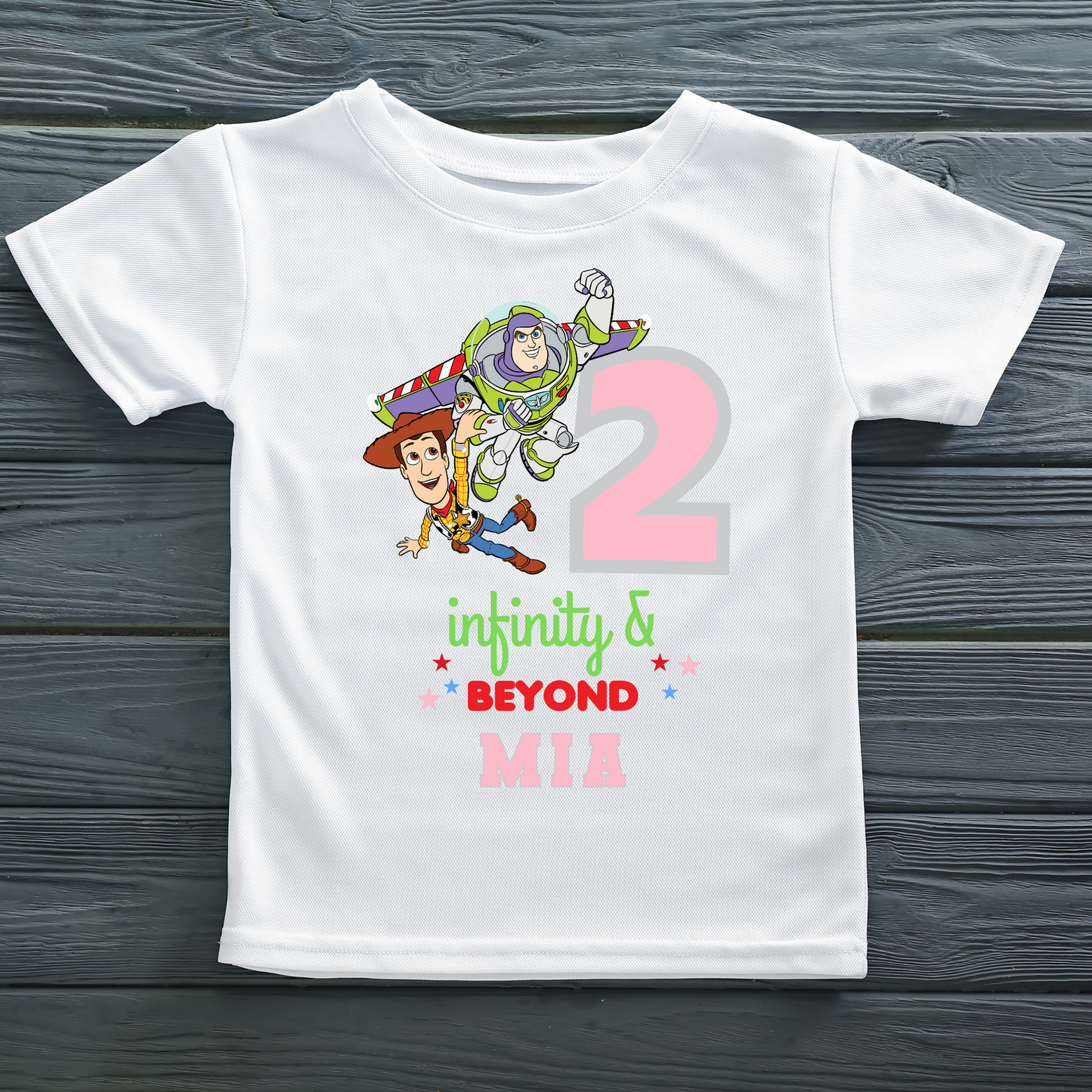 Girls Custom T-shirt, Toy Story 2nd Birthday T-shirt