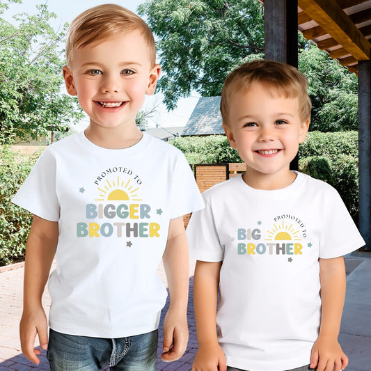 Baby Announcement Personalised T-Shirt: Promoted to Big Brother