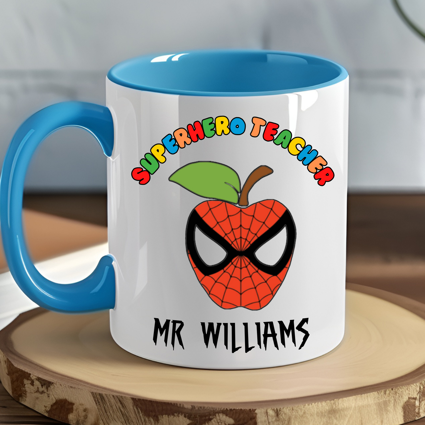teacher mug, personalised teacher gift, Teacher Appreciation Day, unique gifts for teachers, teacher thank you mug, Superhero teacher mug