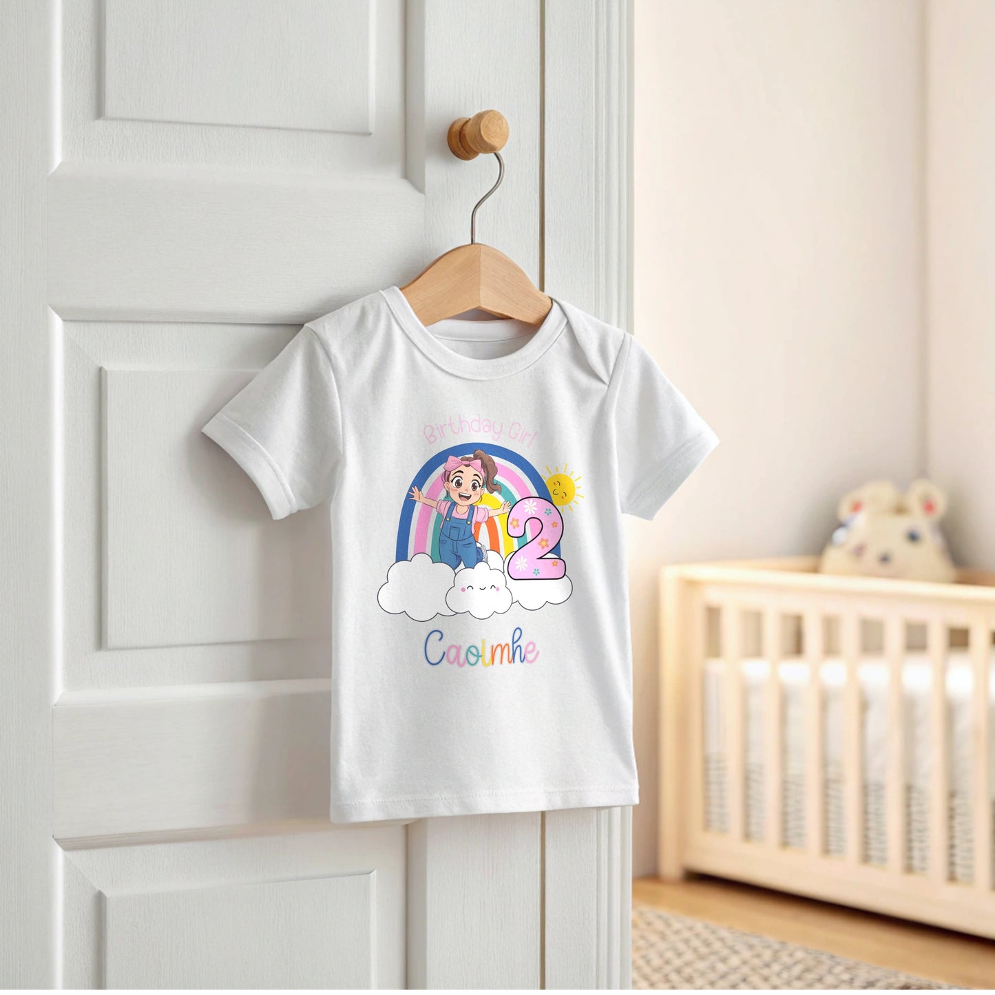 Ms Rachel Birthday T-shirt - Girls' Personalised Ms Rachel Birthday Top, Personalised ms rachel, Custom Ms Rachel top, birthday ms Rachel