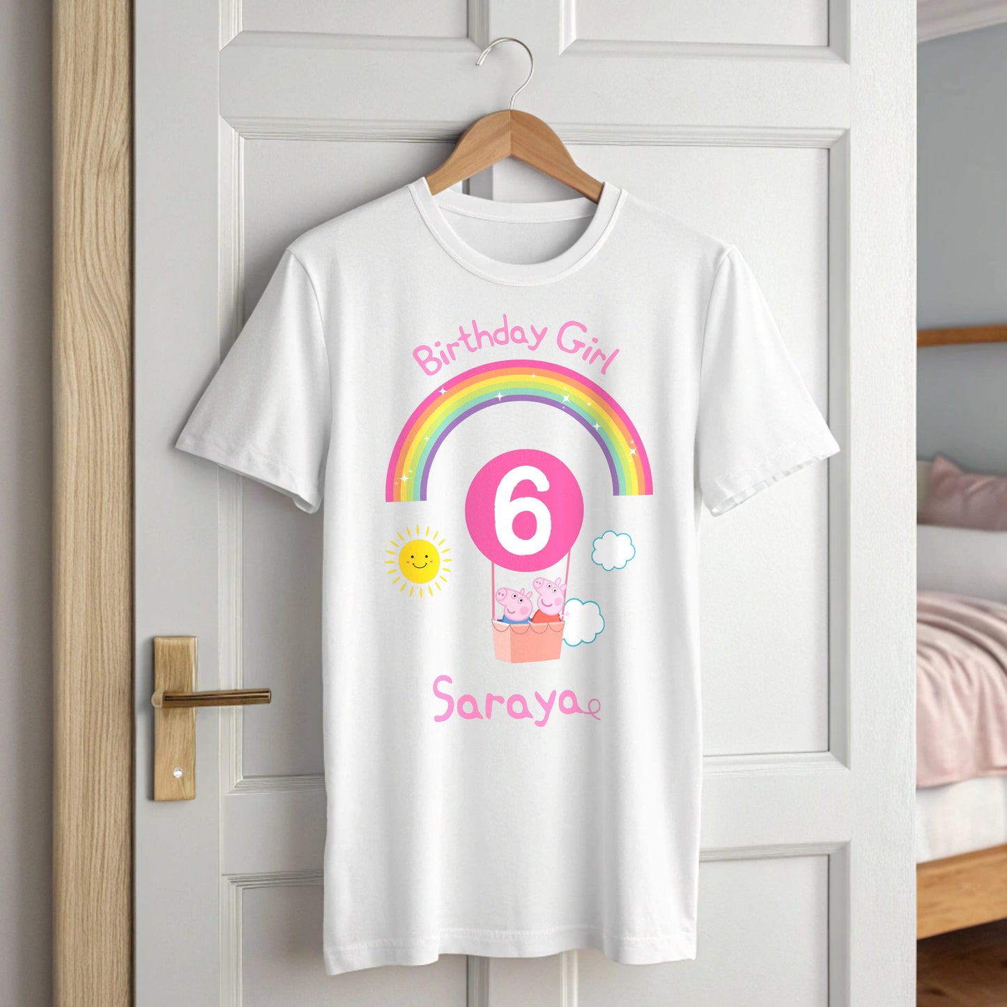 Peppa Pig Birthday t-shirt, Peppa and George Pig tee, Personalised Peppa birthday, Peppa Pig top custom, Peppa Pig birthday gift