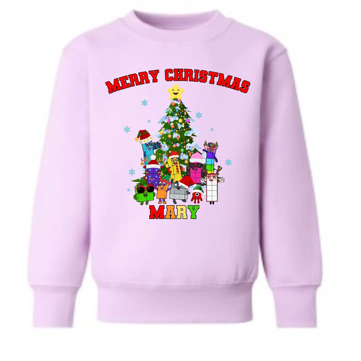 Deck your kids in festive magic with a Numberblocks Christmas sweatshirt! Keep them snug and stylish for all holiday fun. Perfect personalised cheer!