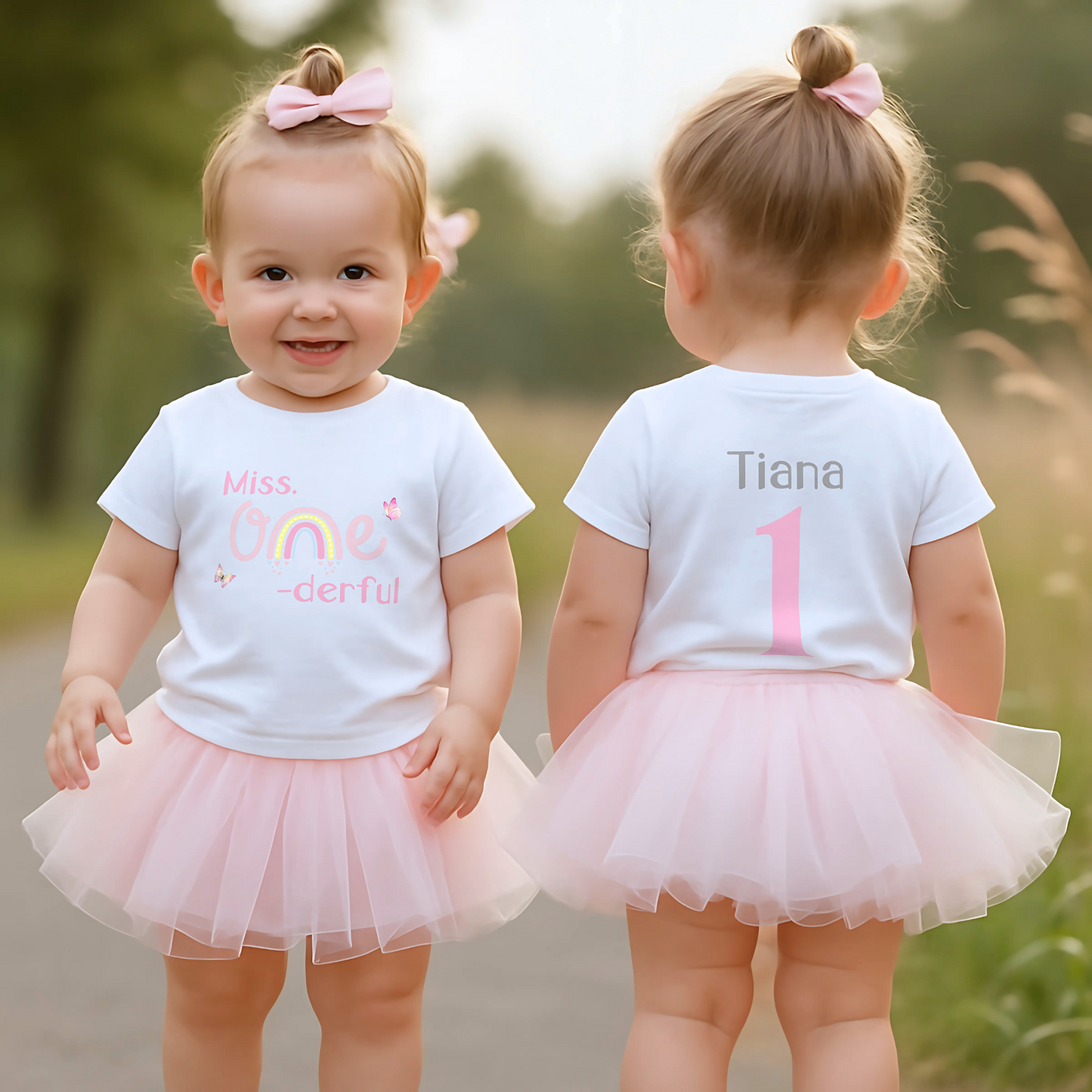 personalised 1st birthday t-shirt, toddler first birthday, birthday girl shirt, miss one-derful, boho rainbow, personalised 1st