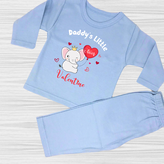 Personalised Valentine's Gift - Baby Pyjamas for Valentine's Day