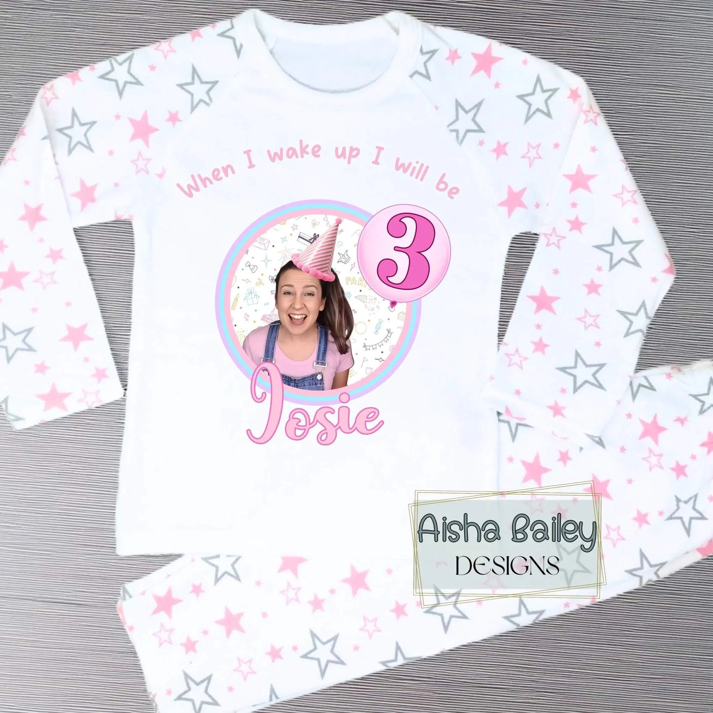 Ms Rachel Birthday Pyjamas: Personalised Ms Rachel Short Birthday Pyjamas for Girls with custom name and age,
