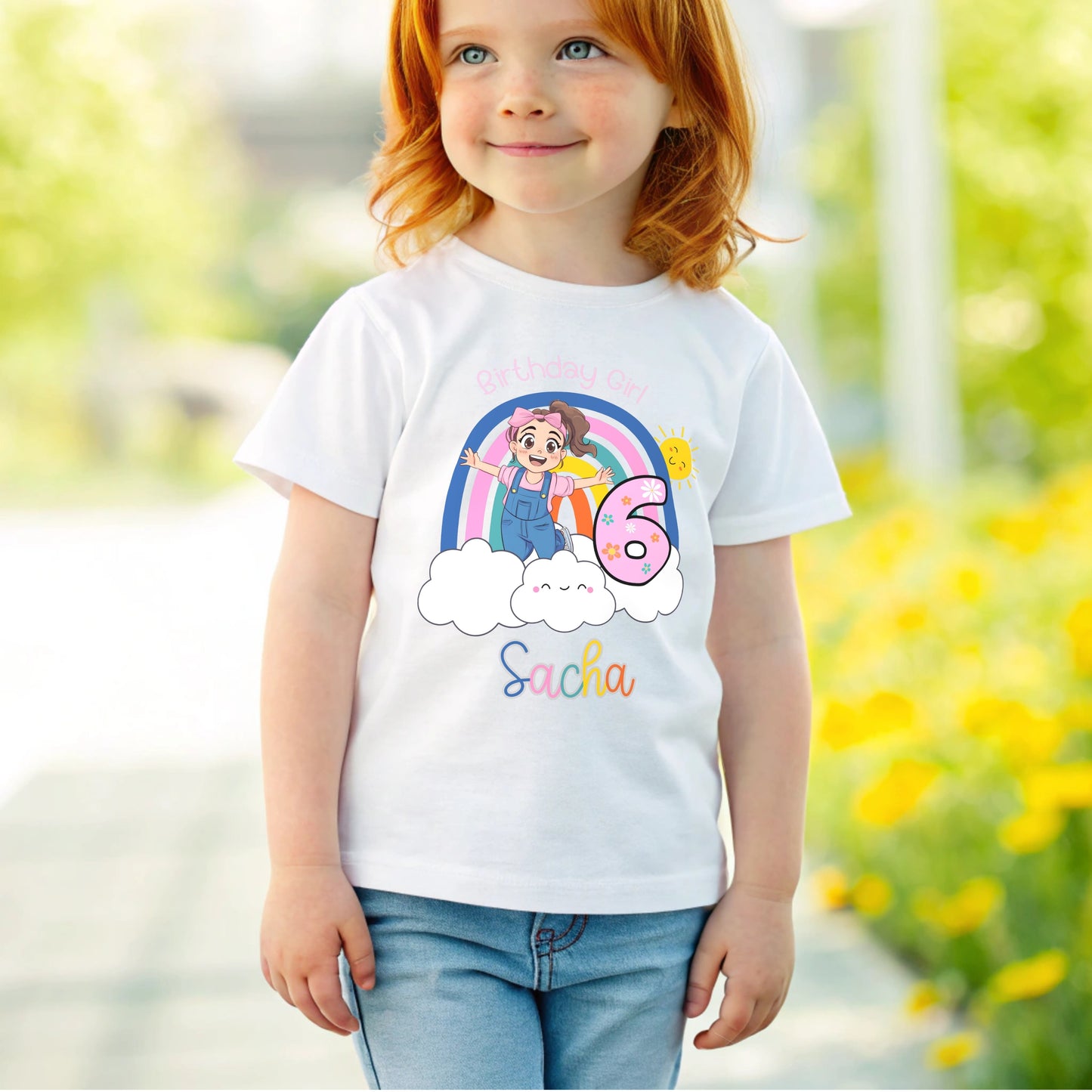 Ms Rachel Birthday T-shirt - Girls' Personalised Ms Rachel Birthday Top, Personalised ms rachel, Custom Ms Rachel top, birthday ms Rachel