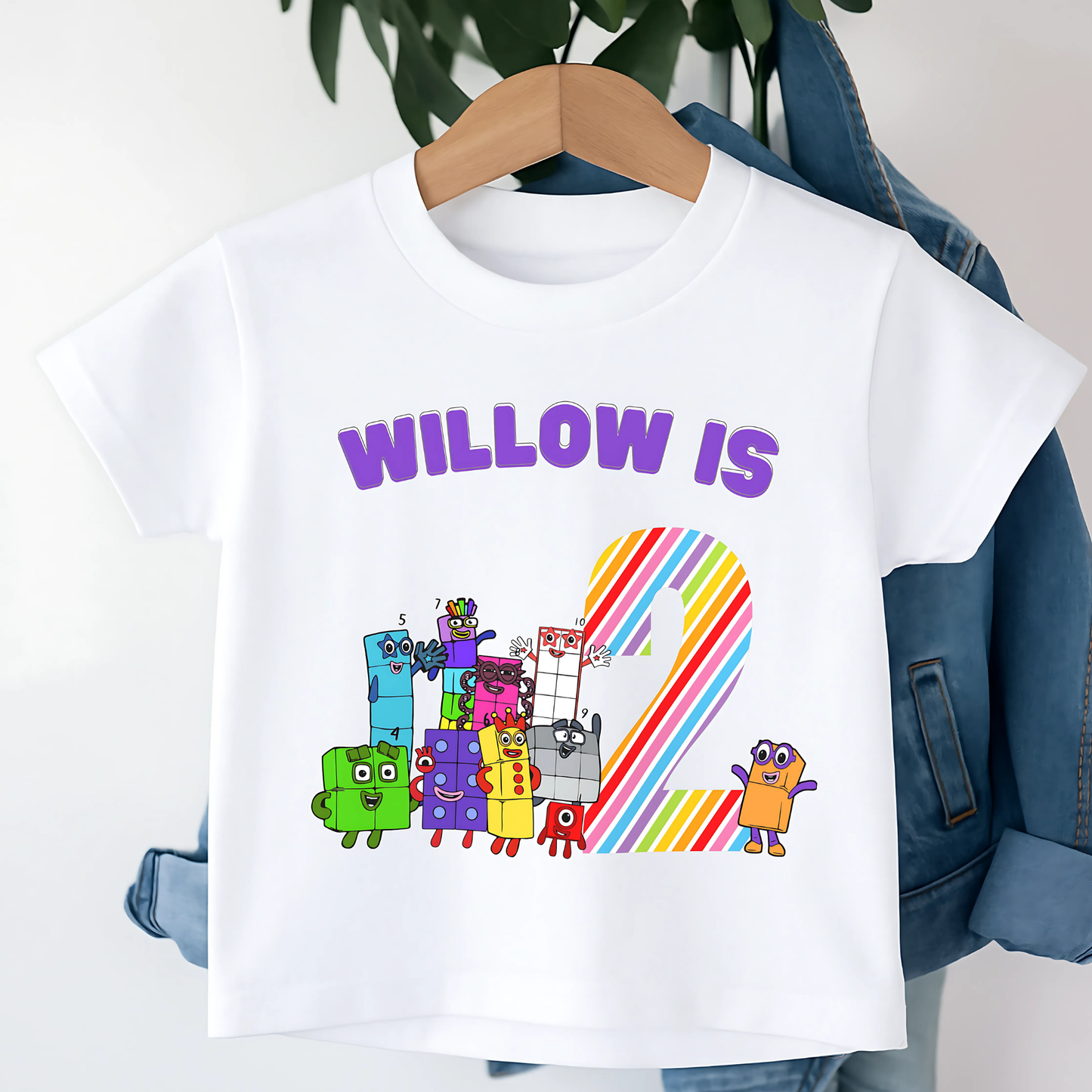 Numberblocks birthday t-shirt, custom name tee, custom girls numberblocks, birthday shirt, custom birthday top for kids