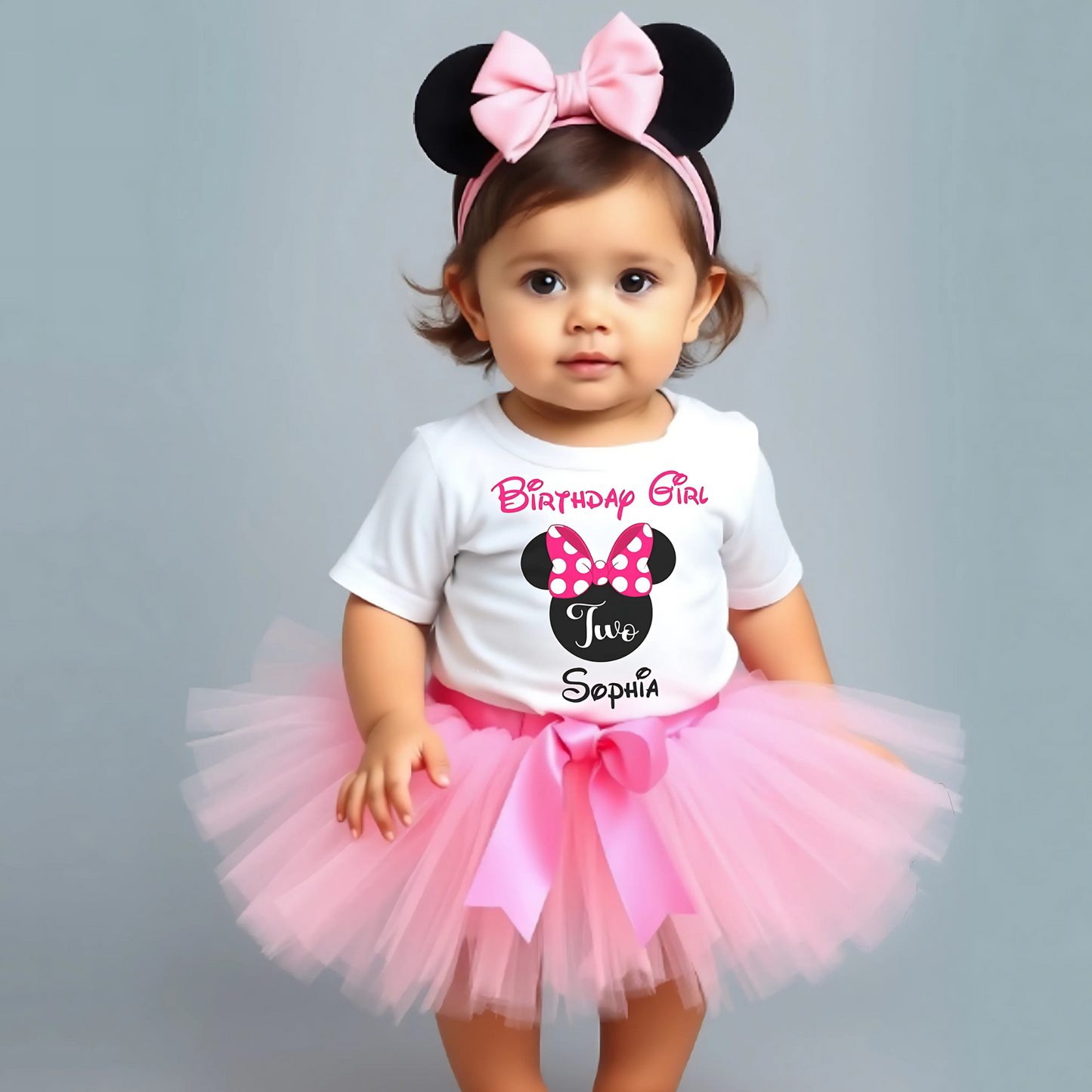 Minnie Birthday t-shirt, personalised 1st 2nd 3rd, minnie tshirt with name, minnie mouse shirt, disney minnie birthday top