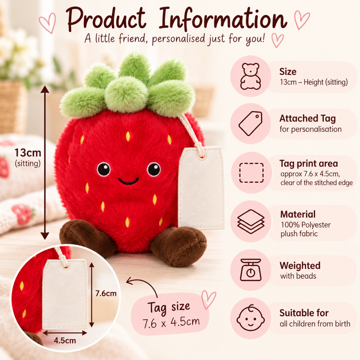 Personalised Kawaii Food Plushies β Cute & Funny Soft Toys