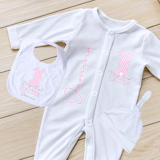 Newborn Easter Outfit - Baby's 1st Personalised Easter Wear, Baby's 1st personalised, newborn easter outfit, 1st Easter