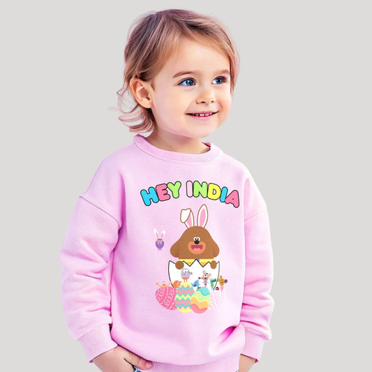 Hey Duggee Easter Sweatshirt, personalised duggee, Easter hey duggee jumper, hey duggee easter gift