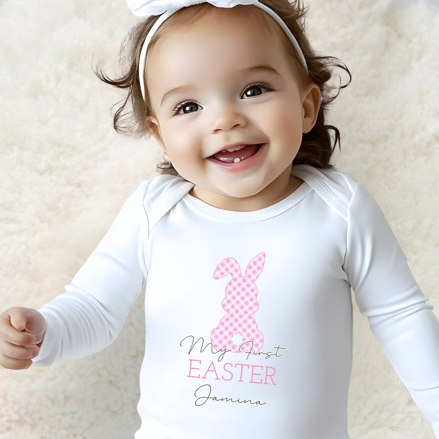 Newborn Easter Outfit - Baby's 1st Personalised Easter Wear, Baby's 1st personalised, newborn easter outfit, 1st Easter