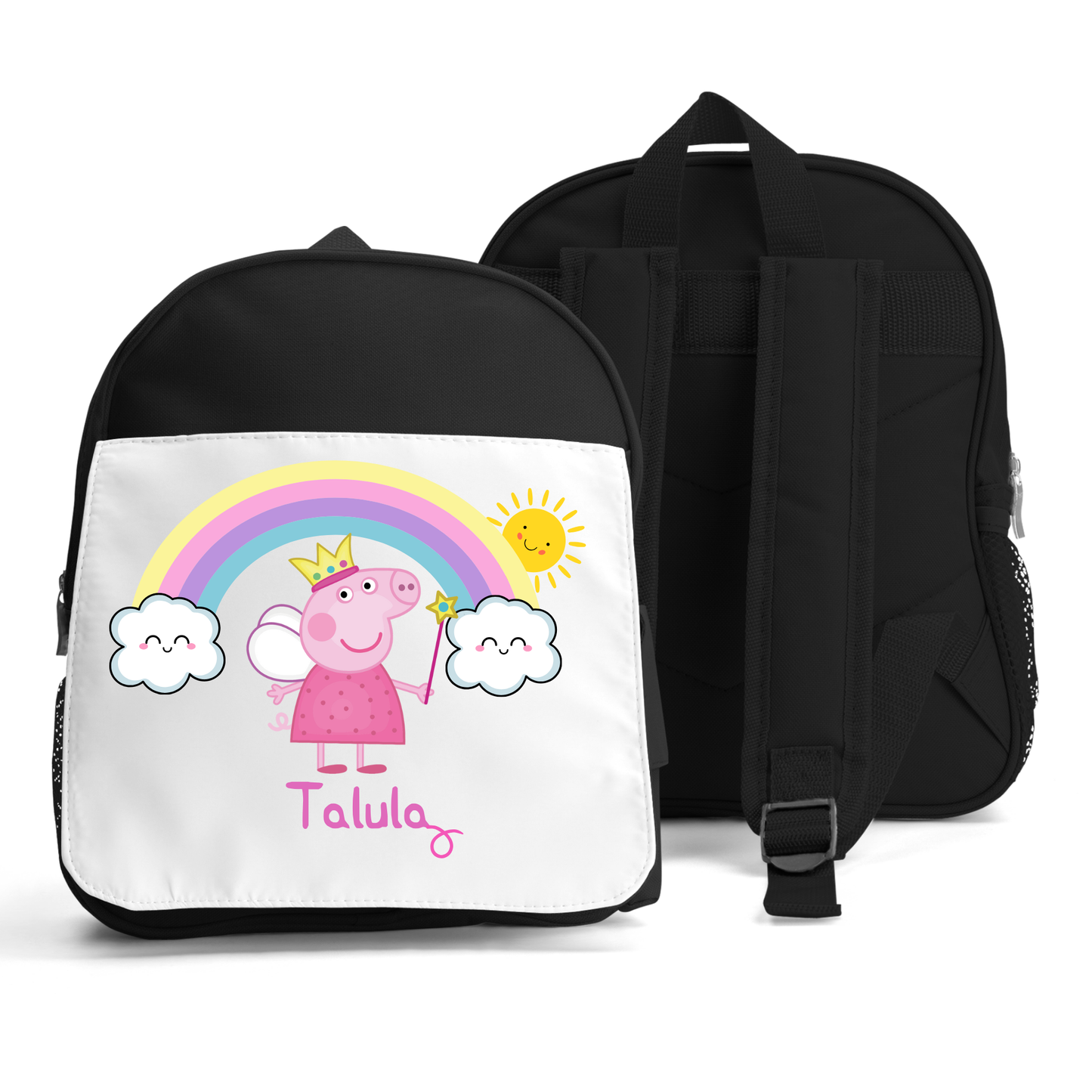 Personalised Girls Peppa Pig Backpack, Personalised Kids Back to School, Custom Nursery Backpack, Peppa Pig BookBag, Toddler Backpack