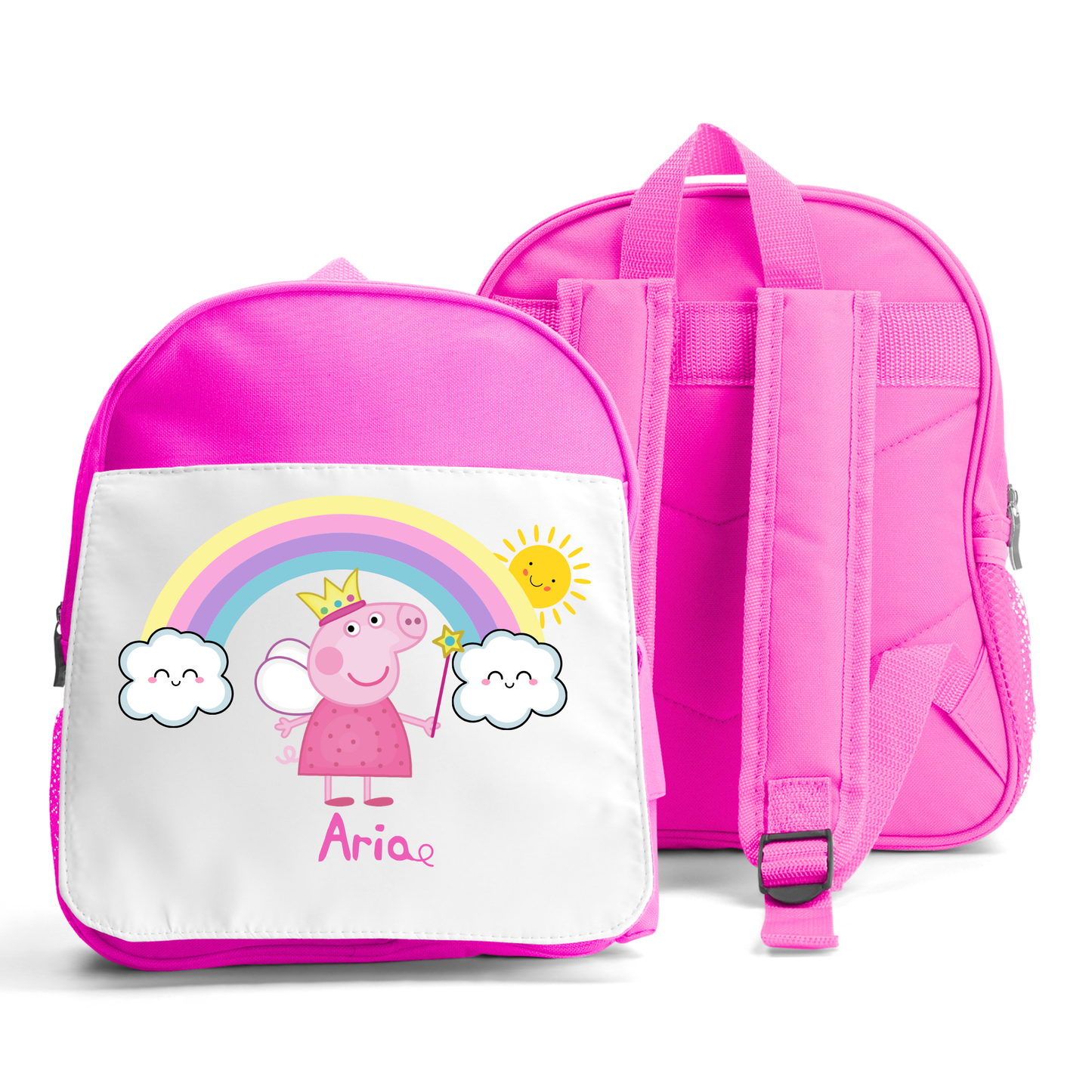 Personalised Girls Peppa Pig Backpack, Personalised Kids Back to School, Custom Nursery Backpack, Peppa Pig BookBag, Toddler Backpack