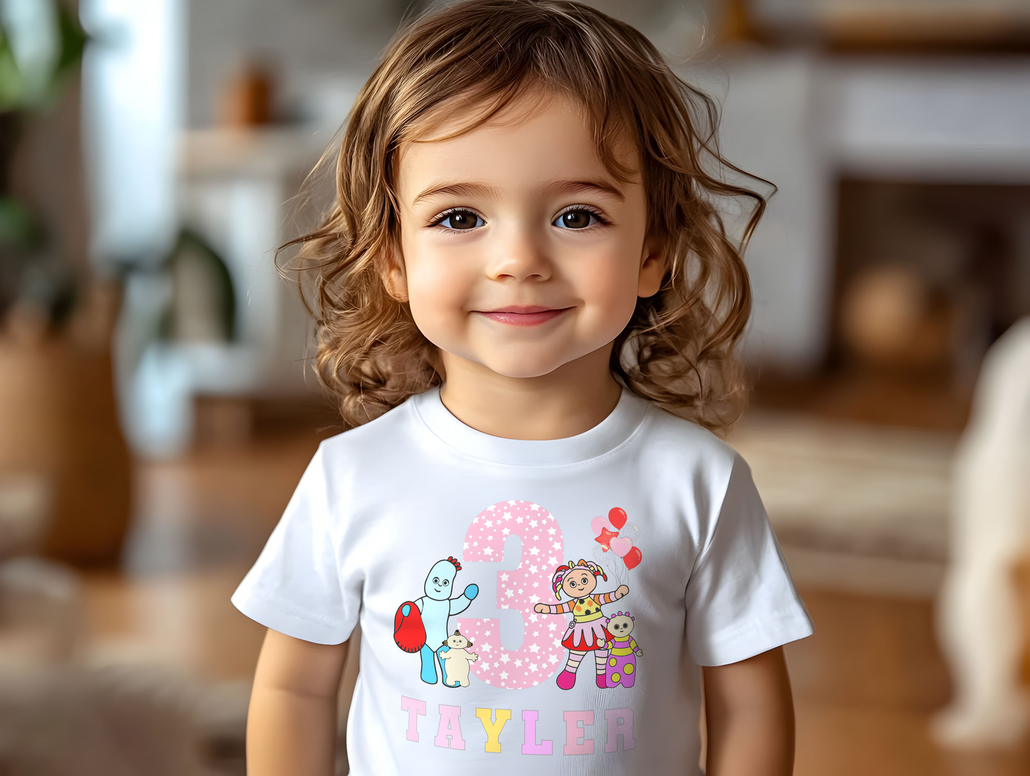 Birthday T-shirt for Girls - Personalised In the Night Garden Tee