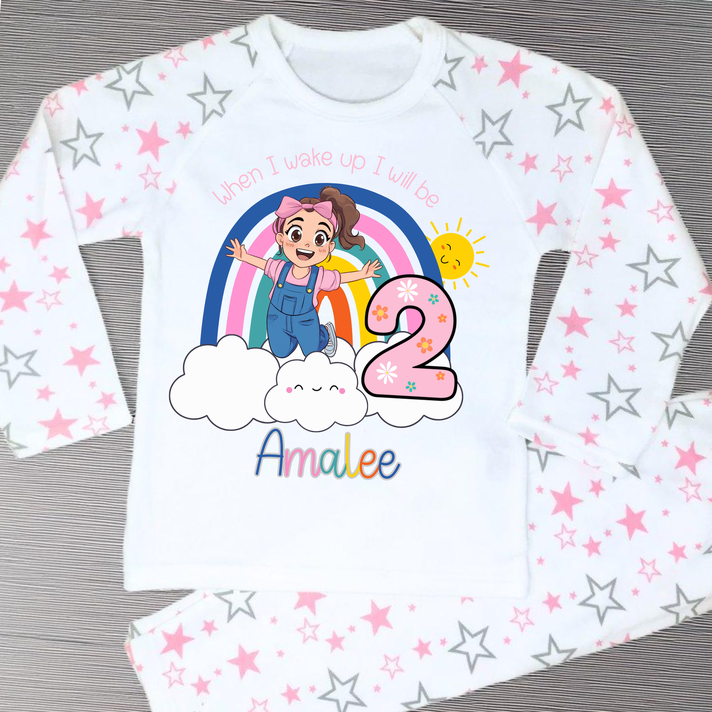 Ms Rachel Birthday Pyjamas, Personalised Ms Rachel Birthday Pjs, When I Wake up I Will be Ms Rachel, Ms Rachel birthday pyjamas, personalised ms rachel birthday pjs