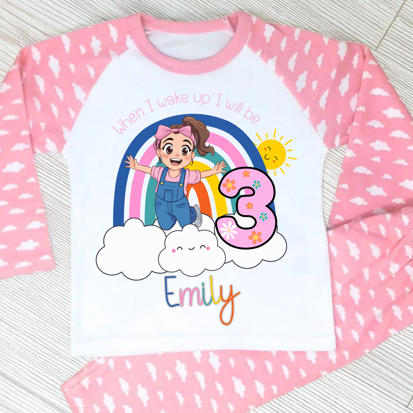 Ms Rachel Birthday Pyjamas, Personalised Ms Rachel Birthday Pjs, When I Wake up I Will be Ms Rachel, Ms Rachel birthday pyjamas, personalised ms rachel birthday pjs
